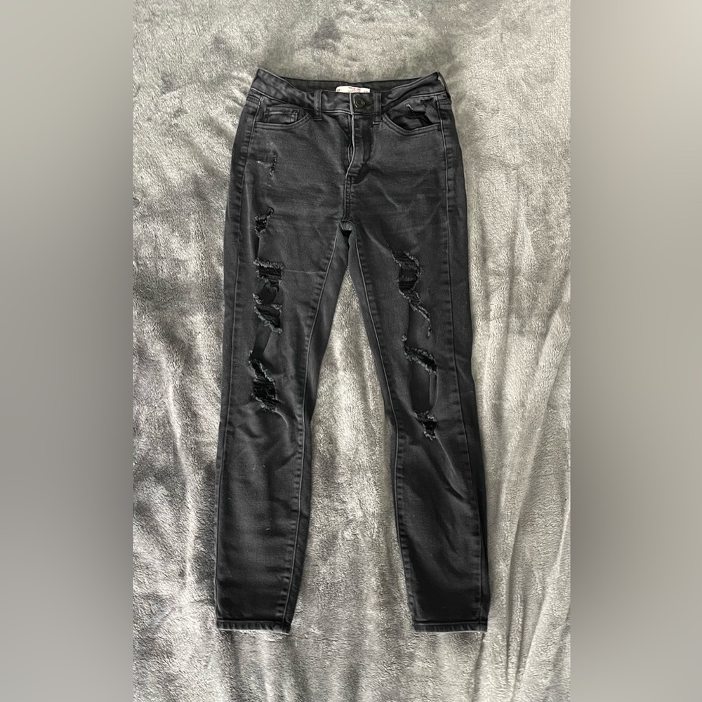 So vintage vibe high rise ankle skinny jeans
